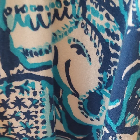 Lilly Pulitzer Beach Dress Blue and White XS - Picture 4 of 8